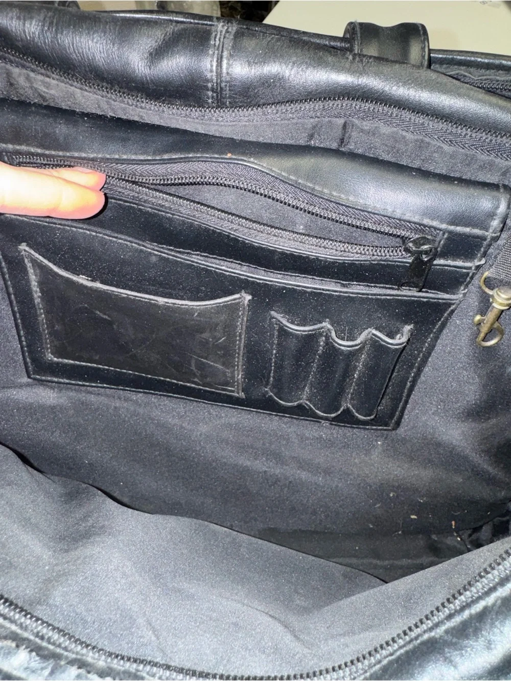 Claire Chase Black Briefcase